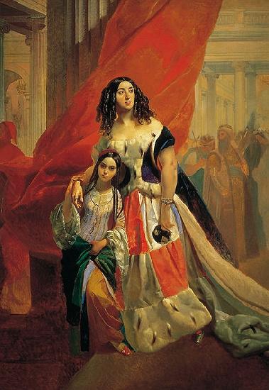 Karl Briullov Adopted Daughter Amazilia Paccini